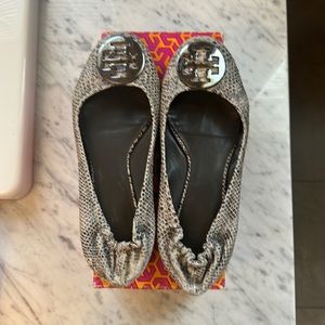Tory Burch Reva Rocha snake ballet flat